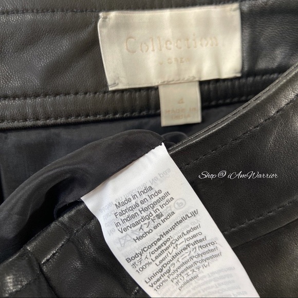 J.Crew Collection black genuine supple leather wrap midi skirt *shop@iamwarrior - Picture 9 of 11